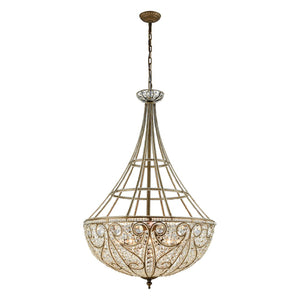 Atlas Elizabethan 8-Light Chandelier - Timeless Elegance for Foyers, Dining Rooms, and Living Spaces Dark Bronze 28'' CL12218-BZ