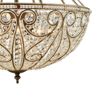 Atlas Elizabethan 8-Light Chandelier - Timeless Elegance for Foyers, Dining Rooms, and Living Spaces Dark Bronze 28'' CL12218-BZ