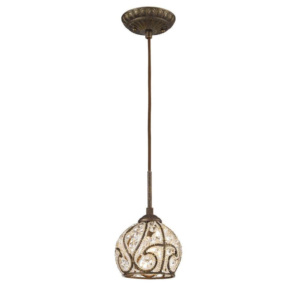 Atlas Elizabethan Mini Pendant Light - Classic Architectural Charm for Elegant Interiors and Spaces Dark Bronze 5'' CL12220-BZ