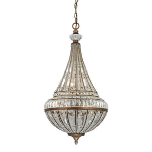 Atlas Empire 6-Light Chandelier - Exquisite French Elegance with Sparkling Crystals for Any Formal Space Mocha 16'' CL12232-BN