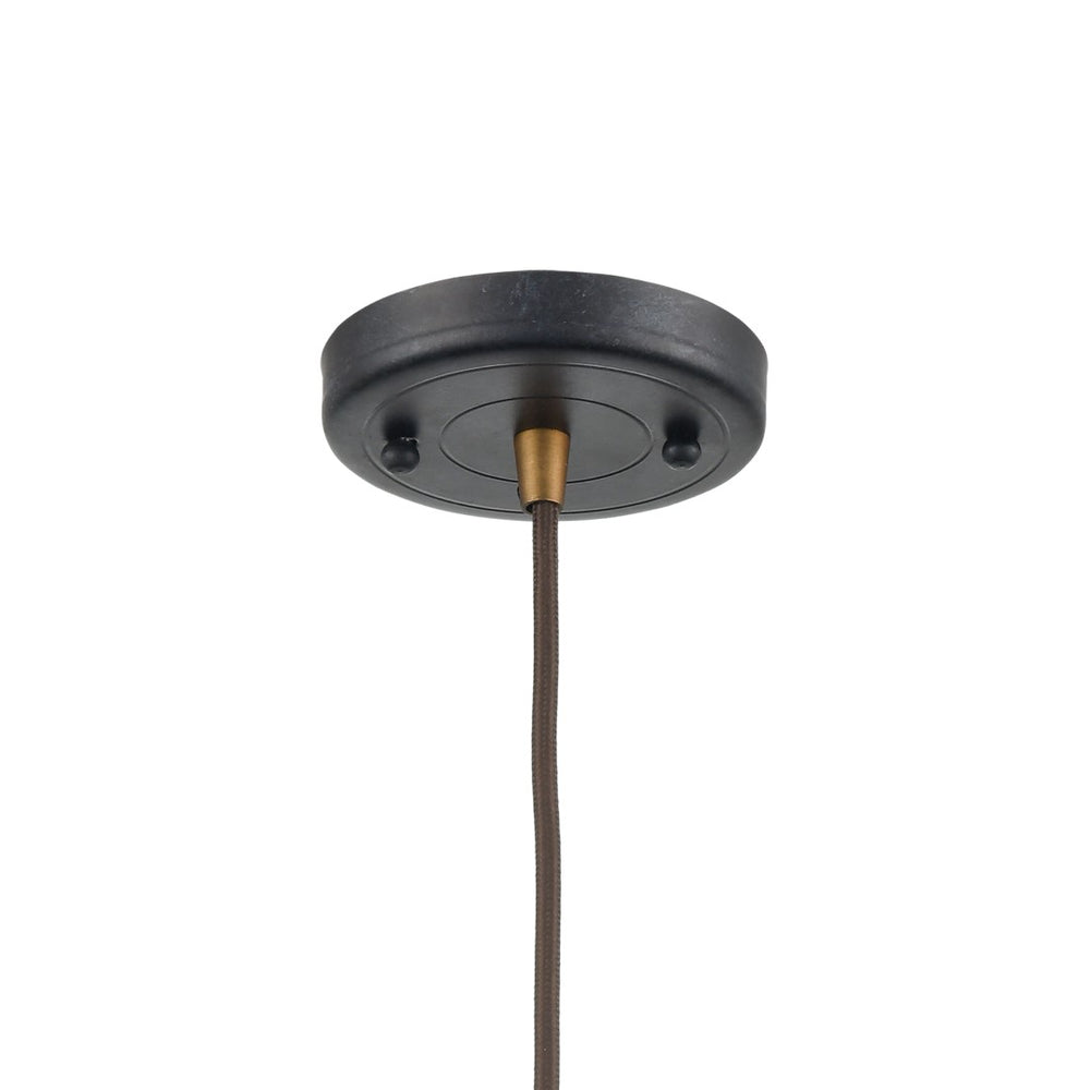 Atlas English Pub 1-Light Mini Pendant - Vintage Industrial Style in Antique Brass for Charming Spaces CL12236-BK