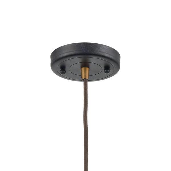 Atlas English Pub 1-Light Mini Pendant - Vintage Industrial Style in Antique Brass for Charming Spaces CL12236-BK