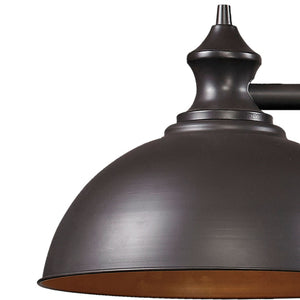 Atlas Farmhouse 2-Light Linear Chandelier - Elegant Rustic Design for Dining, Kitchen, or Entryway Spaces Oiled Bronze 56'' CL12244-BZ