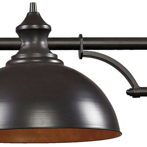 Atlas Farmhouse 2-Light Linear Chandelier - Elegant Rustic Design for Dining, Kitchen, or Entryway Spaces Oiled Bronze 56'' CL12244-BZ