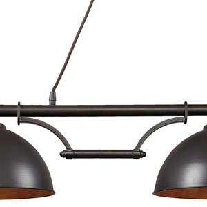 Atlas Farmhouse 2-Light Linear Chandelier - Elegant Rustic Design for Dining, Kitchen, or Entryway Spaces Oiled Bronze 56'' CL12244-BZ