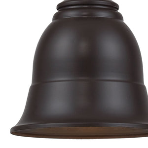 Atlas Farmhouse Mini Pendant Light - Antique-Inspired Design with Adjustable Height for Rustic Charm Oiled Bronze 8'' CL12245-BZ