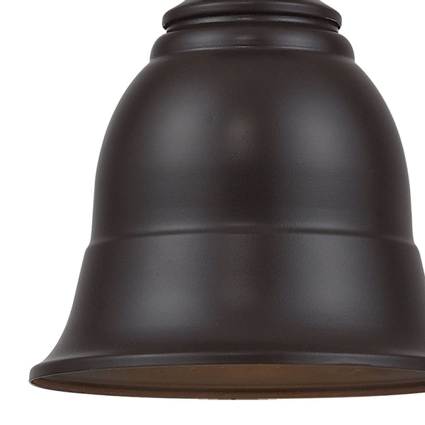 Atlas Farmhouse Mini Pendant Light - Antique-Inspired Design with Adjustable Height for Rustic Charm Oiled Bronze 8'' CL12245-BZ