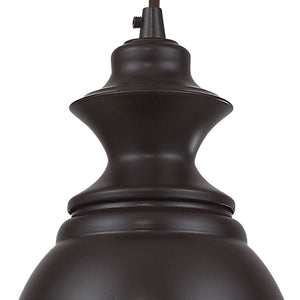 Atlas Farmhouse Mini Pendant Light - Antique-Inspired Design with Adjustable Height for Rustic Charm Oiled Bronze 8'' CL12245-BZ