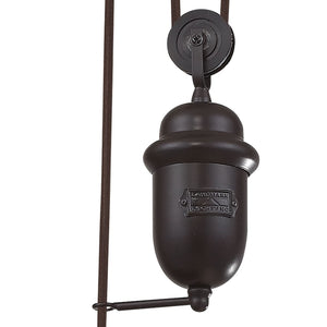 Atlas Farmhouse Mini Pendant Light - Antique-Inspired Design with Adjustable Height for Rustic Charm Oiled Bronze 8'' CL12245-BZ