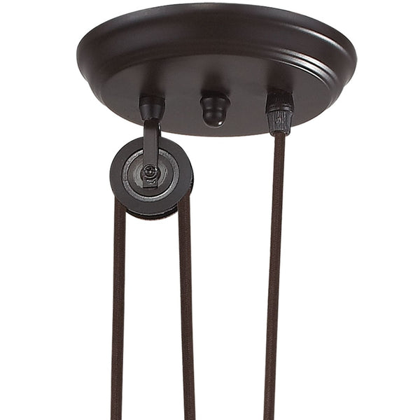 Atlas Farmhouse Mini Pendant Light - Antique-Inspired Design with Adjustable Height for Rustic Charm Oiled Bronze 8'' CL12245-BZ