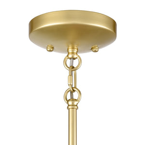 Atlas Flora Grace 7" Wide Mini Pendant Light - Champagne Gold with Crystal Leaf Accents for Elegance CL12250-GD
