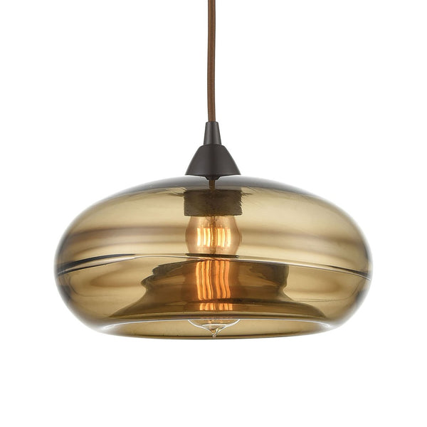 Atlas Hazelton 11'' Wide 1-Light Pendant - Stylish Oil Rubbed Bronze Fixture for Modern & Rustic Spaces CL12288-BZ