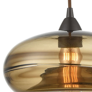 Atlas Hazelton 11'' Wide 1-Light Pendant - Stylish Oil Rubbed Bronze Fixture for Modern & Rustic Spaces CL12288-BZ