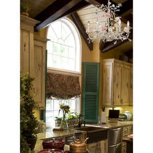 Atlas Heritage Timeless 3-Light Chandelier with Intricate Floral Detailing and Crystal Accents for Elegance Cream 22'' CL12294-CR