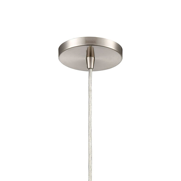 Atlas Josie 6'' Wide Modern 1-Light Mini Pendant in Satin Nickel - Perfect for Kitchen & Dining Spaces! CL12306-NK