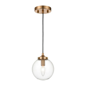 Atlas Kendall 6'' Wide Midcentury Modern Pendant Light – Sculptural Design for Stylish Home Illumination CL12308-BS