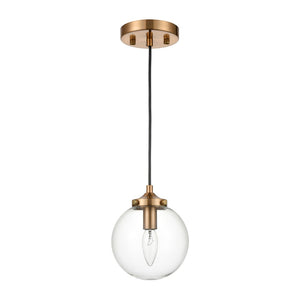 Atlas Kendall 6'' Wide Midcentury Modern Pendant Light – Sculptural Design for Stylish Home Illumination CL12308-BS