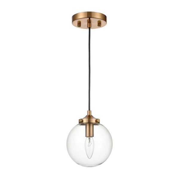 Atlas Kendall 6'' Wide Midcentury Modern Pendant Light – Sculptural Design for Stylish Home Illumination CL12308-BS
