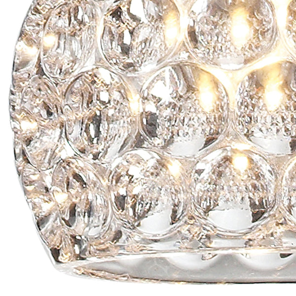Atlas Kersey 5" Wide 1-Light Pendant - Elegant Satin Nickel with Crystal Shade for Modern Spaces CL12310-NK