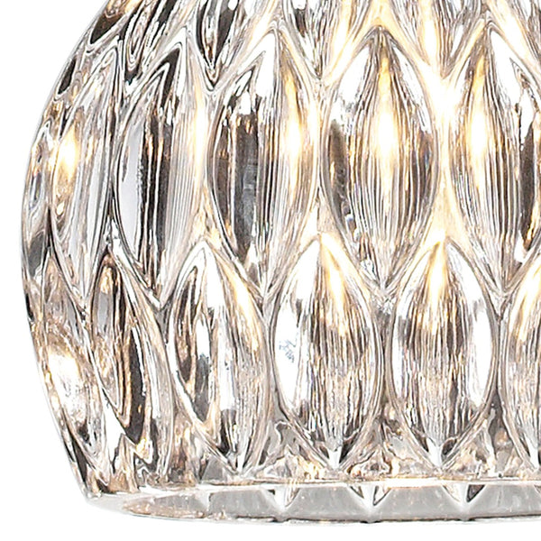 Atlas Kersey 5'' Wide Crystal Pendant Light - Satin Nickel Finish, Modern Elegance for Any Room CL12311-NK