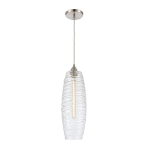 Atlas Liz 6'' Wide 1-Light Mini Pendant - Sleek Satin Nickel Design for Modern Kitchens & Dining Spaces CL12321-NK