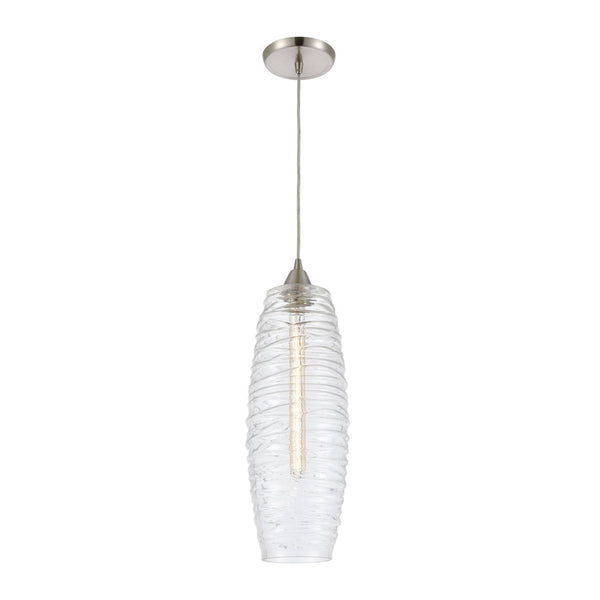 Atlas Liz 6'' Wide 1-Light Mini Pendant - Sleek Satin Nickel Design for Modern Kitchens & Dining Spaces CL12321-NK