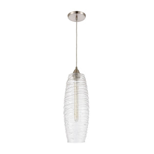 Atlas Liz 6'' Wide 1-Light Mini Pendant - Sleek Satin Nickel Design for Modern Kitchens & Dining Spaces CL12321-NK