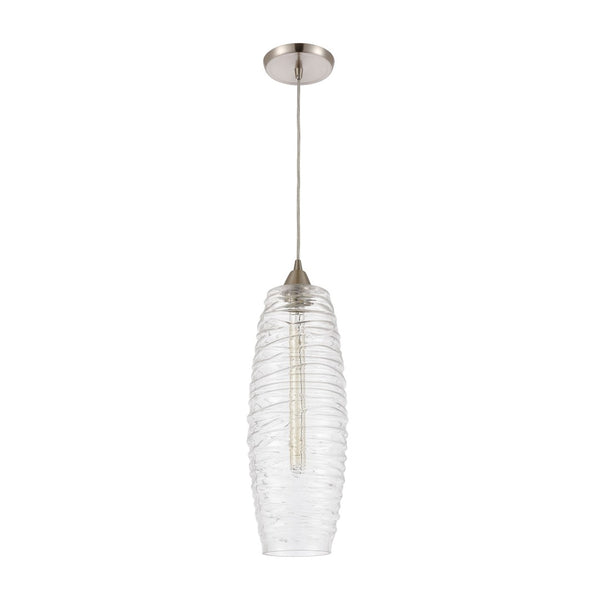 Atlas Liz 6'' Wide 1-Light Mini Pendant - Sleek Satin Nickel Design for Modern Kitchens & Dining Spaces CL12321-NK