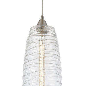 Atlas Liz 6'' Wide 1-Light Mini Pendant - Sleek Satin Nickel Design for Modern Kitchens & Dining Spaces CL12321-NK