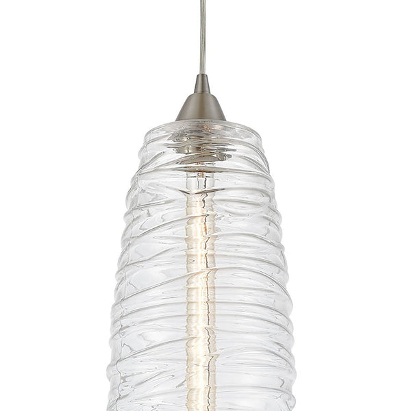 Atlas Liz 6'' Wide 1-Light Mini Pendant - Sleek Satin Nickel Design for Modern Kitchens & Dining Spaces CL12321-NK