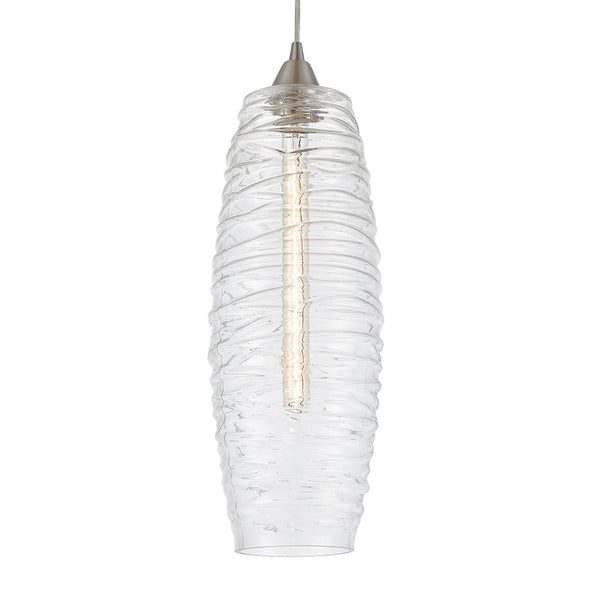 Atlas Liz 6'' Wide 1-Light Mini Pendant - Sleek Satin Nickel Design for Modern Kitchens & Dining Spaces CL12321-NK