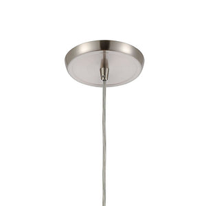 Atlas Liz 6'' Wide 1-Light Mini Pendant - Sleek Satin Nickel Design for Modern Kitchens & Dining Spaces CL12321-NK