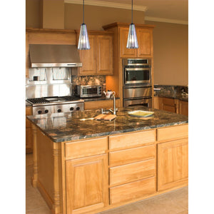 Atlas Lumino 5'' Wide 1-Light Mini Pendant - Handcrafted Comet White Glass for Modern Elegance Indoors CL12325-WH
