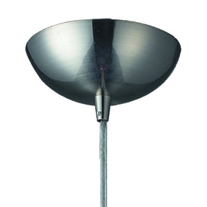 Atlas Milan 3'' Wide 1-Light Pendant - Hand-Blown Glass Fixture for Contemporary Interior Illumination Satin Nickel with Fire Red Glass CL12343-RD