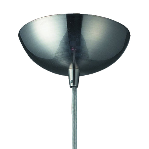 Atlas Milan 3'' Wide 1-Light Pendant - Hand-Blown Glass Fixture for Contemporary Interior Illumination Satin Nickel with Fire Red Glass CL12343-RD