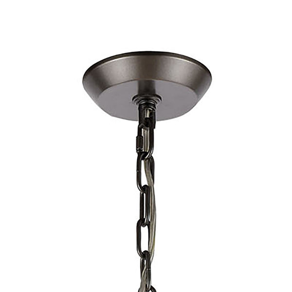 Atlas Naples 8-Light Chandelier - Tropical Elegance with Sculptural Metal Fronds and Crystal Accents Dark Graphite 34'' CL12357-BZ