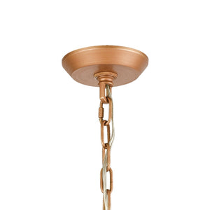 Atlas Naples 8-Light Chandelier - Tropical Elegance with Sculptural Metal Fronds and Crystal Accents Matte Gold 34'' CL12357-GD