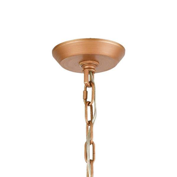 Atlas Naples 8-Light Chandelier - Tropical Elegance with Sculptural Metal Fronds and Crystal Accents Matte Gold 34'' CL12357-GD