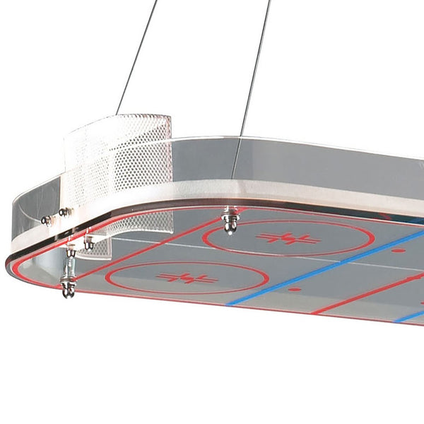 Atlas Novelty 22" Wide 2-Light Linear Chandelier - Whimsical Satin Nickel Design for Playful Spaces CL12364-NK