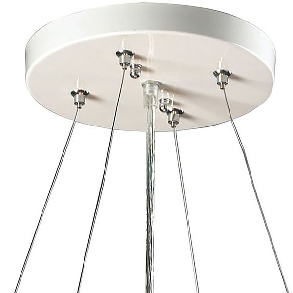 Atlas Novelty 22" Wide 2-Light Linear Chandelier - Whimsical Satin Nickel Design for Playful Spaces CL12364-NK