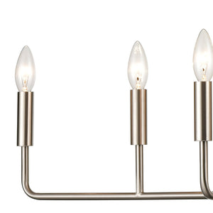 Atlas Park Slope 39'' Wide 8-Light Linear Chandelier - Stylish Brushed Nickel Fixture for Modern Spaces CL12369-NK
