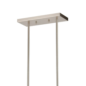 Atlas Park Slope 39'' Wide 8-Light Linear Chandelier - Stylish Brushed Nickel Fixture for Modern Spaces CL12369-NK