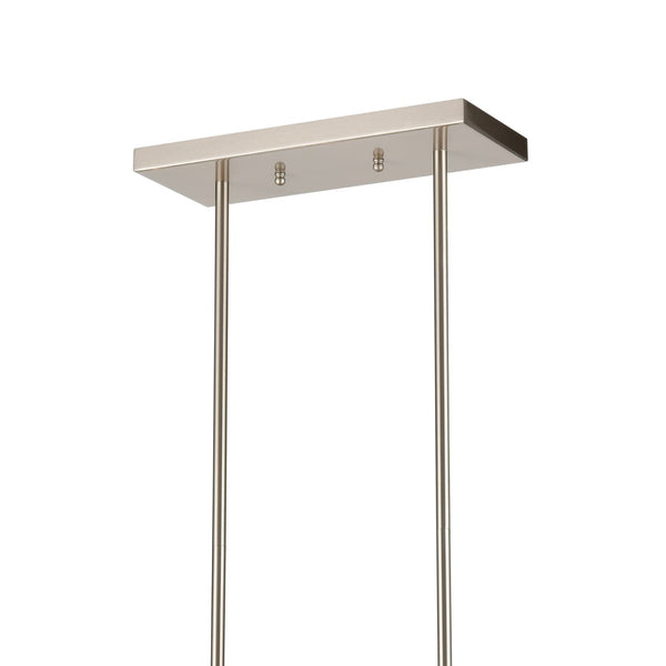 Atlas Park Slope 39'' Wide 8-Light Linear Chandelier - Stylish Brushed Nickel Fixture for Modern Spaces CL12369-NK
