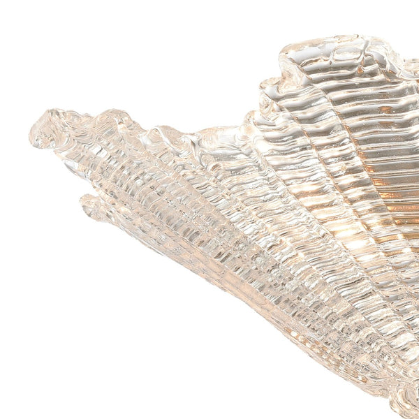 Atlas Radiance Semi Flush Mount Ceiling Light - Art Deco Clear Glass Shade for Modern Indoor Spaces Satin Brass 20'' CL12387-BS