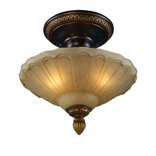Atlas Restoration 12" Wide 3-Light Semi Flush Mount - Vintage Antique Bronze Fixture for Timeless Elegance CL12396-BZ1
