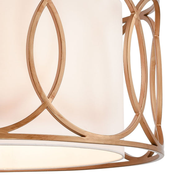 Atlas Ringlets 22" Wide 4-Light Chandelier - Modern Elegance with Soft Illumination for Any Space Matte Gold CL12415-GD