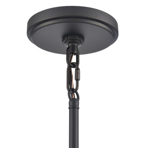Atlas Rydell 9'' Wide Mini Pendant Light - Stylish Angled Shade for Cozy Illumination in Any Space Matte Black and Parchment CL12420-BK