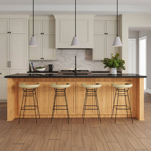 Atlas Rydell 9'' Wide Mini Pendant Light - Stylish Angled Shade for Cozy Illumination in Any Space Matte Black and Parchment CL12420-BK