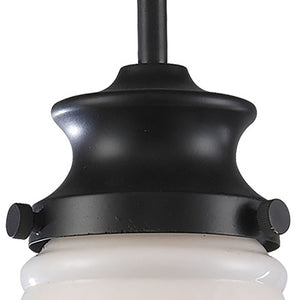 Atlas Schoolhouse 8" Wide 1-Light Mini Pendant - Vintage Oiled Bronze Fixture for Classic Interiors CL12422-BZ