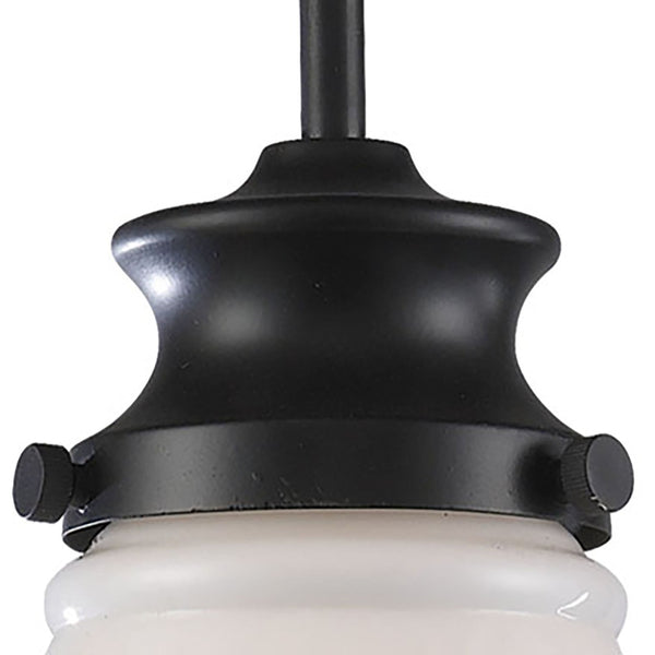 Atlas Schoolhouse 8" Wide 1-Light Mini Pendant - Vintage Oiled Bronze Fixture for Classic Interiors CL12422-BZ